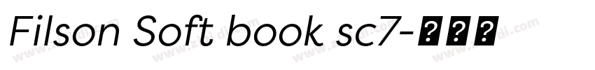 Filson Soft book sc7字体转换
